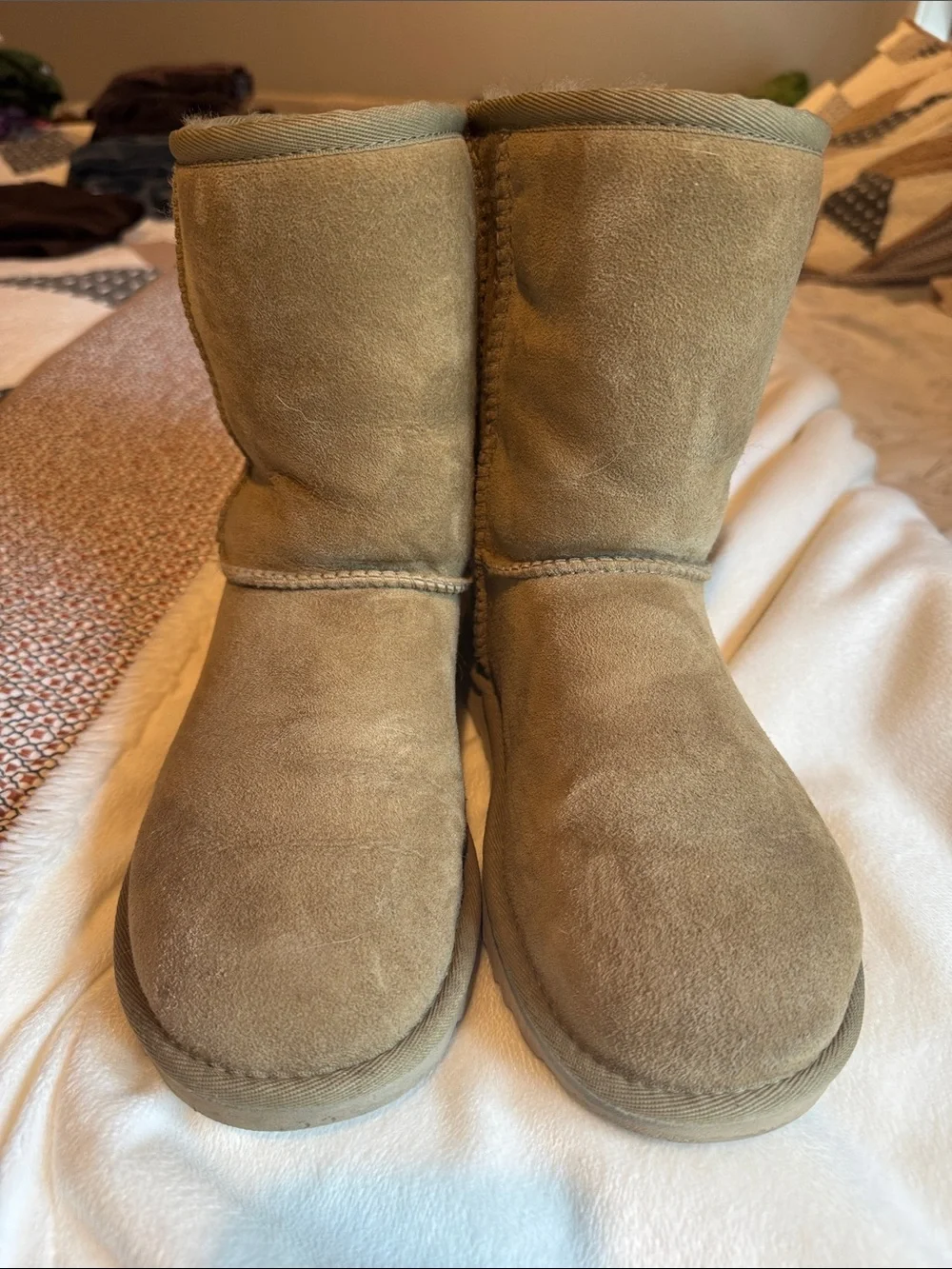 UGG Womens Classic Short Boot in Olive